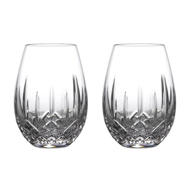 Lismore Nouveau Stemless Light Red Wine set of 2