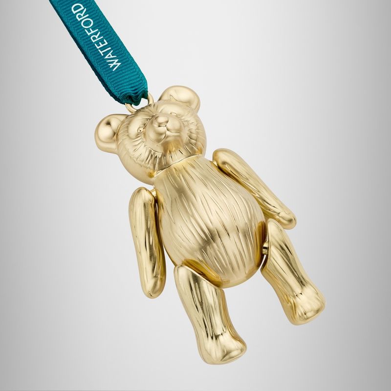 Gold Teddy Bear Ornament