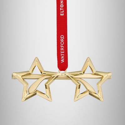Elton John Spectacles Golden Ornament Waterford