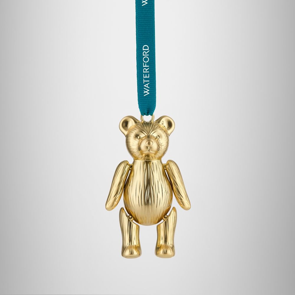Gold Teddy Bear Ornament