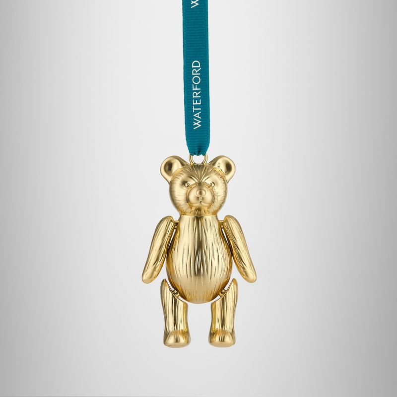 Gold Teddy Bear Ornament