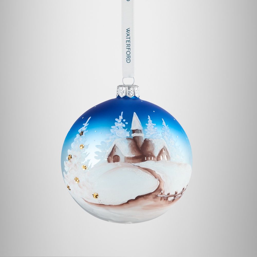 Holiday Heirlooms Winter Scene Ornament Waterford