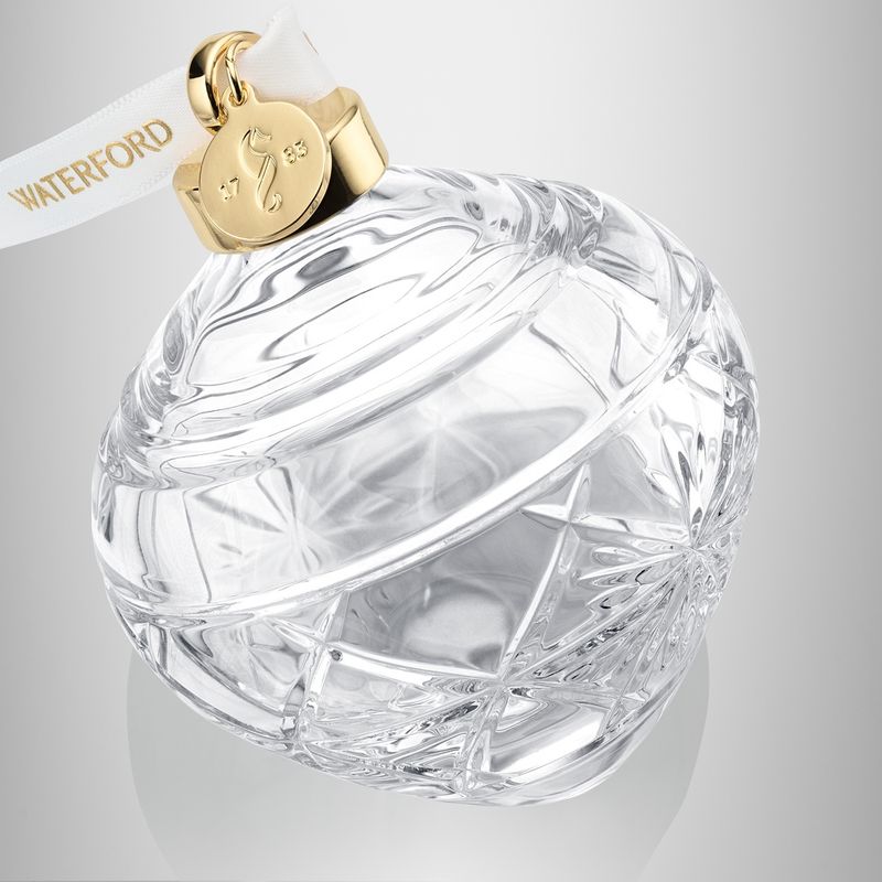 Winter Wonders Bauble Snowflakes Clear Year 5 Waterford