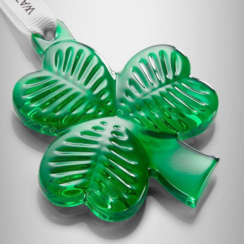 Mini Shamrock Green Ornament Waterford