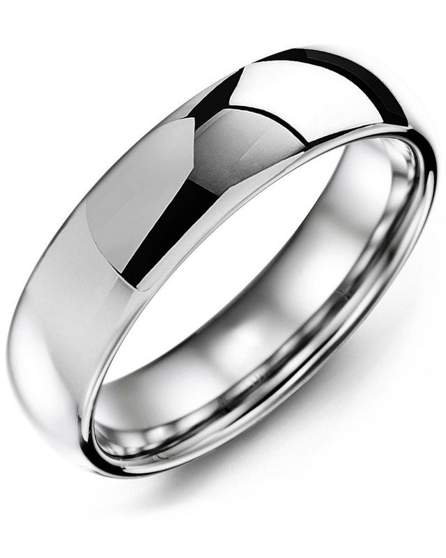 Madani Tungsten Classic Polished Ring 6mm