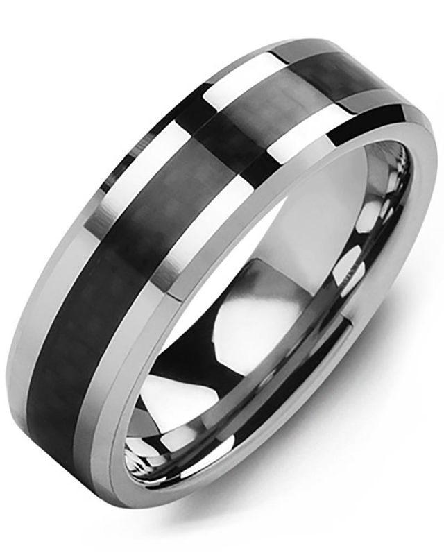 Madani Tungsten Carbon Fiber Ring 7mm
