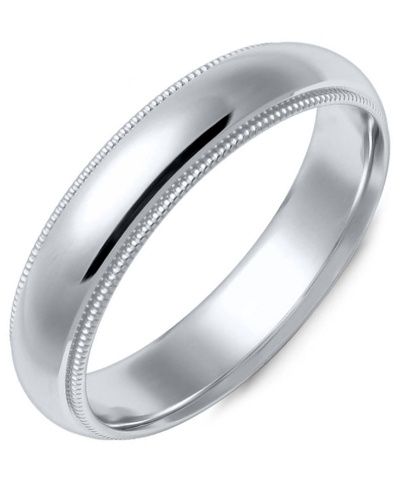 Madani Sterling Silver Milgrain Ring 3mm