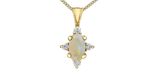 Corona Opal 10KY Gemstone Necklace PP4293