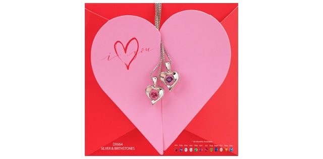 Corona Pulse Pink Topaz Sterling Silver Heart Necklace PP3172