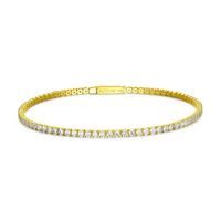 REIGN Bracelet Sterling Gold Plated - Cubic Zirconia Tennis  8.25&quot; 31AD1A0095