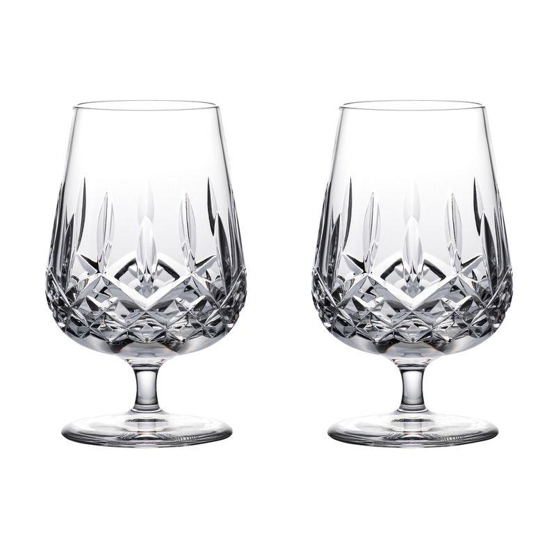 Lismore Connoisseur Rum Snifter &amp; Tasting Cap 8oz set of 2 Waterford