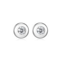 REIGN Earrings Sterling  - Cubic Zirconia Bezel Stud R2AVUB0000