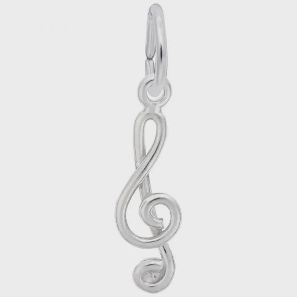 Nuco Charm Sterling - Treble Clef Accent