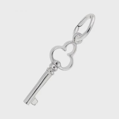 Nuco Charm Sterling - Antique Trefoil Key Accent