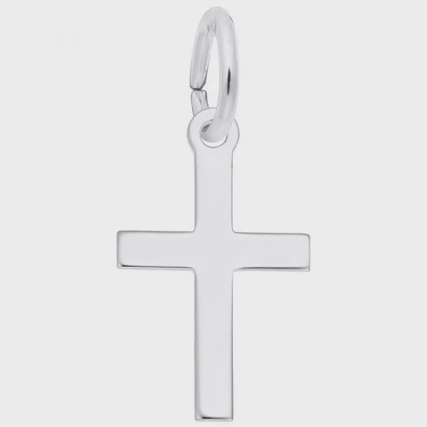 Nuco Charm Sterling - Small Plain Cross