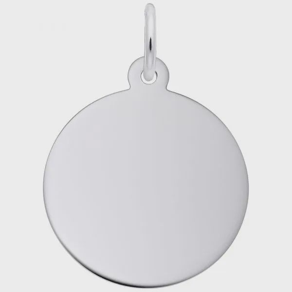 Nuco Charm Sterling - Small Round Disc Classic Series