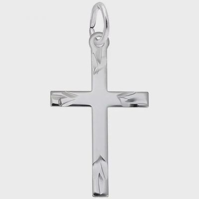 Nuco Charm Sterling - Medium Flared Ends Cross