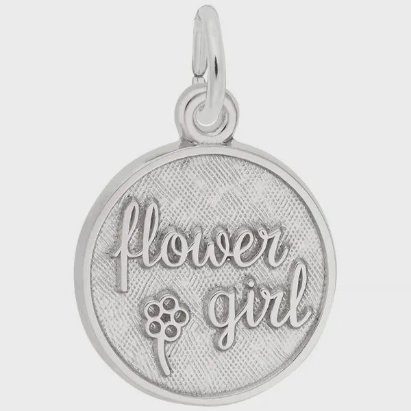 Nuco Charm Sterling - Flower Girl Disc