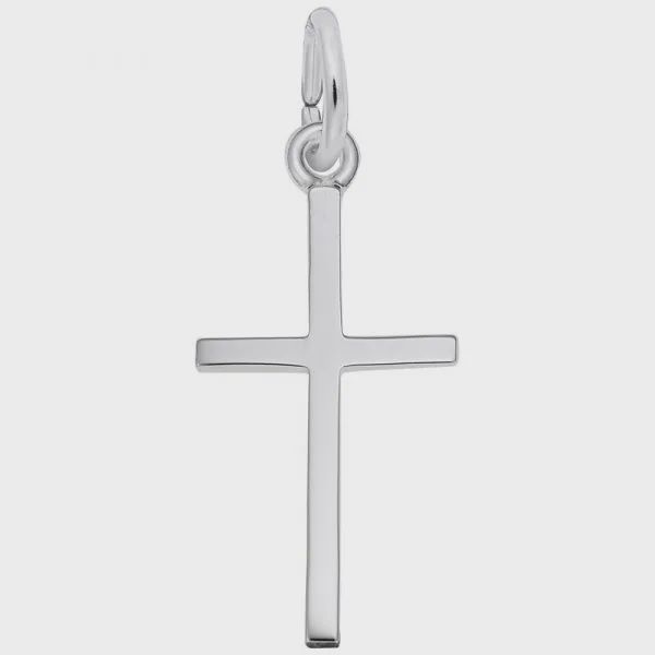 Nuco Charm Sterling - Medium Thin Cross