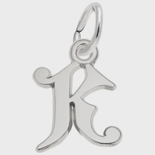 Nuco Charm Sterling - Initial K