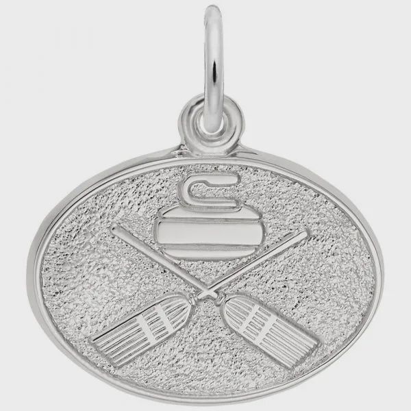 Nuco Charm Sterling - Curling Oval Disc