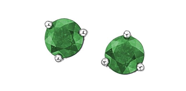Corona Emerald 10KW Gemstone Earrings EE2956