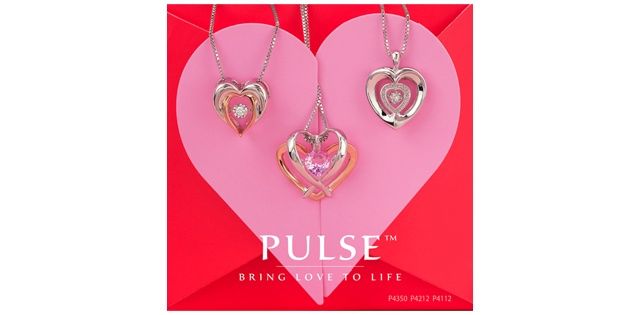 Pulse Diamond Sterling &amp; 10KWR .05TW Necklace PP4350