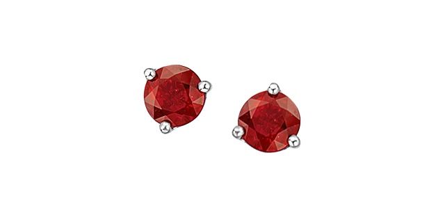 Corona Garnet 10KW Gemstone Earrings EE2956