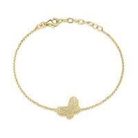 REIGN Bracelet Sterling Gold Plated - Beaded Butterfly 31ACJRA04Q