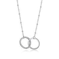 REIGN Necklace Sterling - Interlocking Cicle