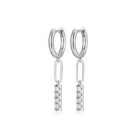 REIGN Earrings Sterling - Bar Drop &amp; Paperclip R2ATMW0027