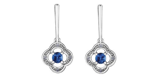 Corona Sapphire 10KW Gemstone Earrings DX699