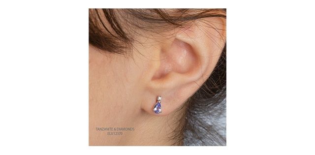Corona Tanzanite 10KW Gemstone Earrings