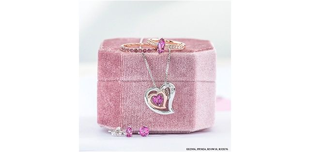Corona Pink Topaz 10KW Gemstone Earrings EE2956