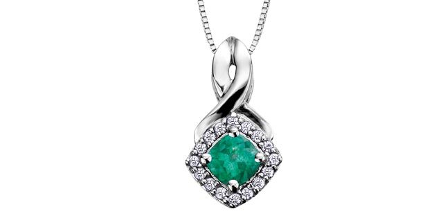 Corona Emerald 10KW Gemstone Necklace PP2351