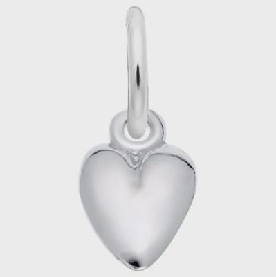 Nuco Charm Sterling - Puffy Heart Small