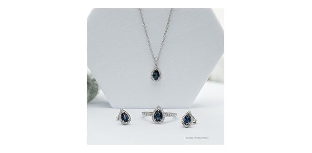 Corona Sapphire 10KW Gemstone Necklace
