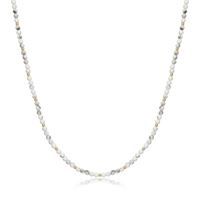 REIGN Necklace Sterling Gold Plated - White Howlite 30AC0VAF42