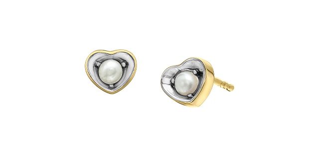 Corona Pearl 10KY Gemstone Earrings