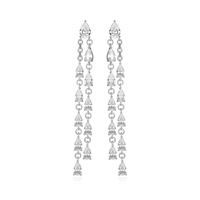 REIGN Earrings Sterling - Pear Double Row R2AU5L0058