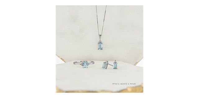 Corona Aquamarine 10KW Gemstone Necklace