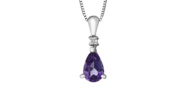 Corona Amethyst 10KW Gemstone Necklace DD7966WAM