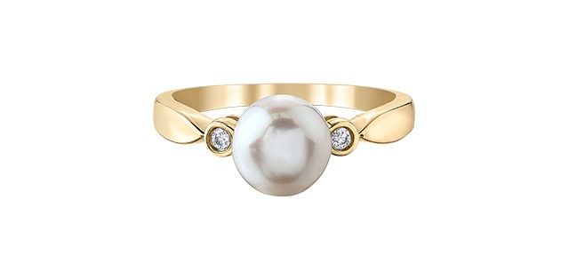 Corona Pearl 10KY Gemstone Ring DD7429
