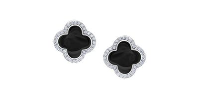 Corona Black Onyx 10KW Gemstone Earrings