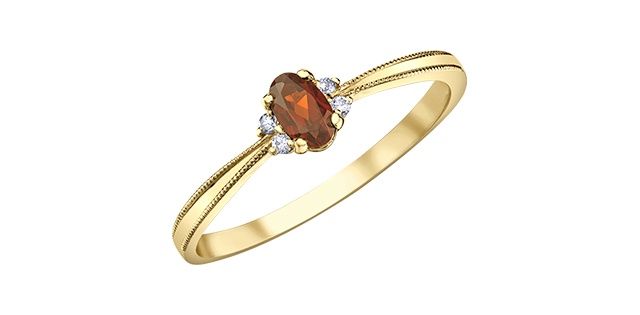 Corona Citrine 10KY Gemstone Ring R4432