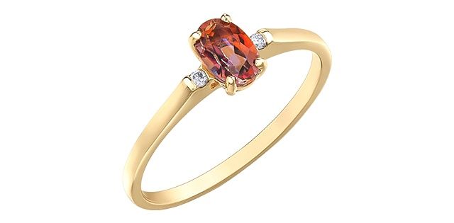 Corona Sunrise Topaz 10KY Gemstone Ring R52C51