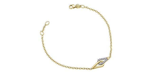 Corona Diamond 10KY .10TW Bracelet BBR1093