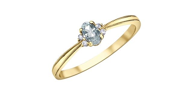Corona White Topaz 10KY Gemstone Ring R4432