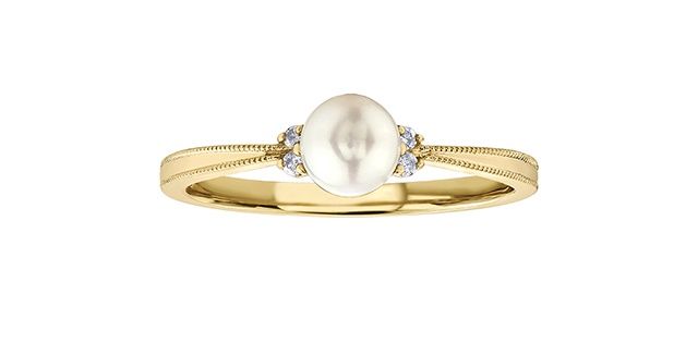 Corona Pearl 10KY Gemstone Ring DX896