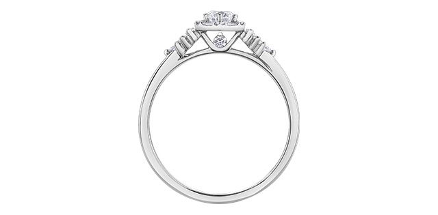 I Am Canadian 14KW .48TW Diamond Engagement Ring R30887
